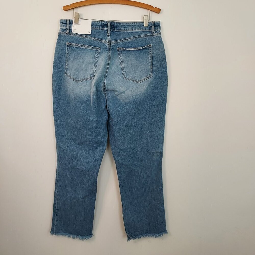 Loft Curvy High Rise Straight Crop Jeans Size 32 - Picture 3 of 13